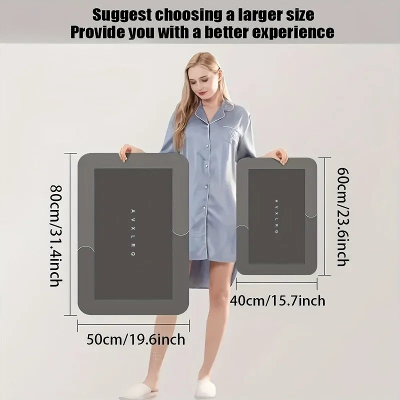 Super Absorbent Earth Bath Mat