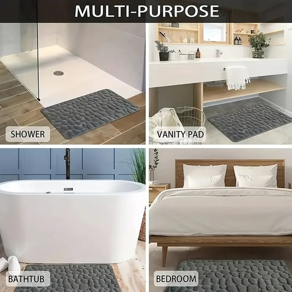 Diatomaceous Non-Slip Bath Mat